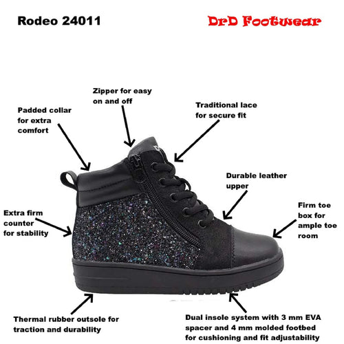 DrD Kid Rodeo High Top Sneaker (Black )