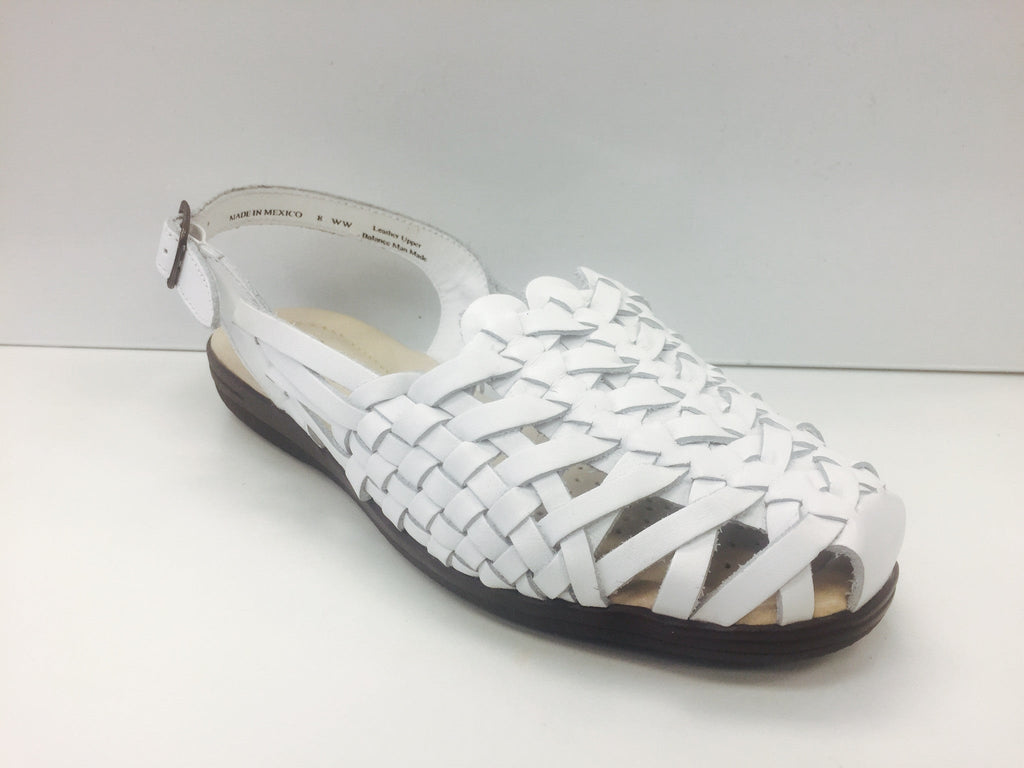 Soft Spot Tobago 953504 (White Leather) - Simply Wide
