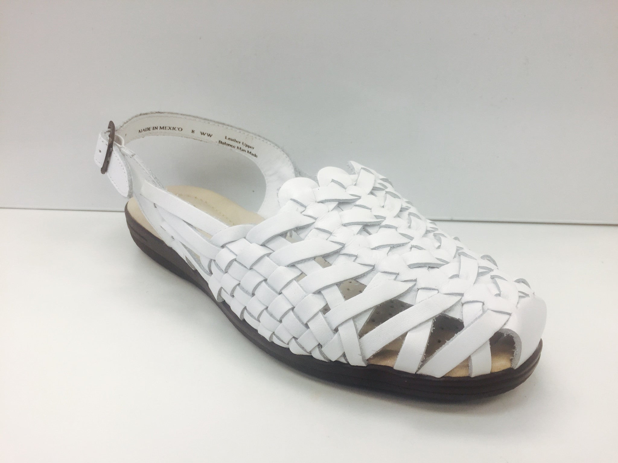 Soft Spot Tobago 953504 (White Leather) - Simply Wide